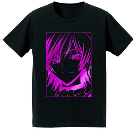 T Shirt Character Kuta Lelouch Vi Britannia Foil Print T Shirt Black