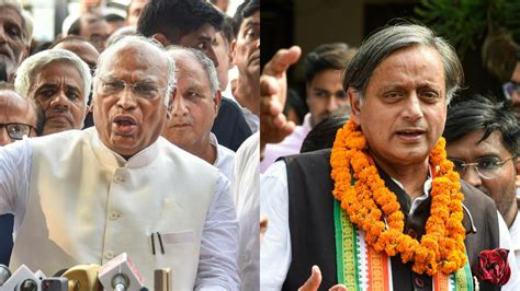 Kharge Vs Tharoor For Congress Chief Post Heres A Head To Head