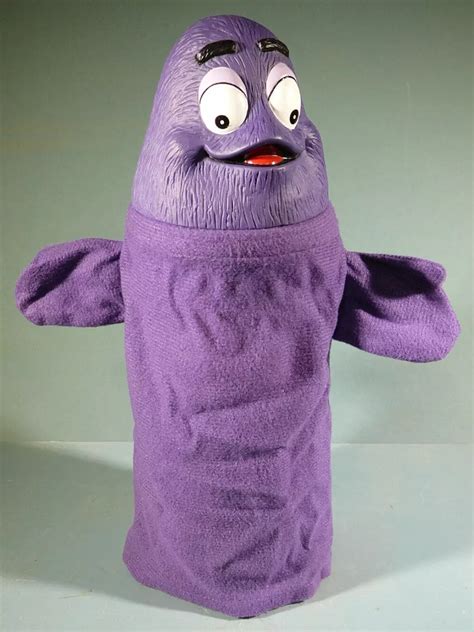 Vintage Mcdonalds Grimace Hand Puppet Doll Toy 12', 46% OFF