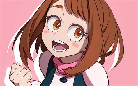 Download Wallpapers Uraraka Ochako Protagonist My Hero Academia Boku No Hero Academia Art