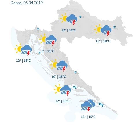 Dhmz Danas Obla No I Ki Ovito Uz Mjestimi Nu Grmljavinu Smirivanje