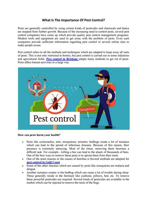 What Is The Importance Of Pest Control By Prokil Issuu