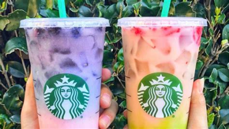 The Latest Rainbow Drinks On Starbucks Secret Menu Are Going Viral On Social Media And Are