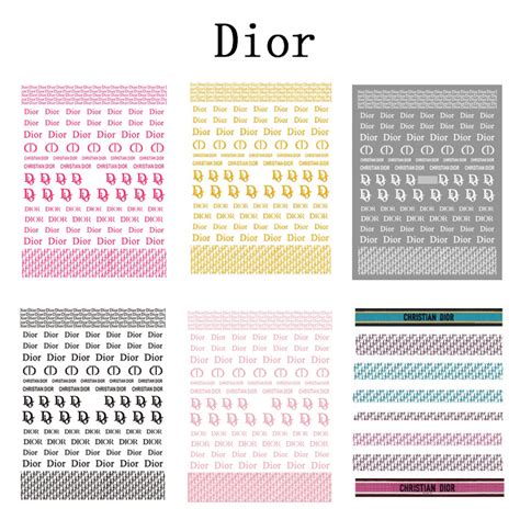 Dior Nail Stickers Set6 Sheets