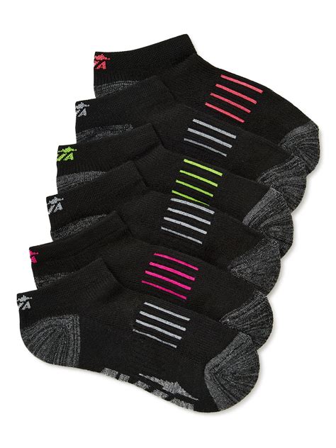 Avia Womens Premium Cushioned Low Cut Socks 6 Pack