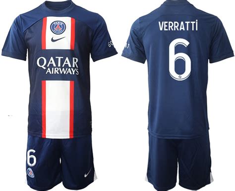 VERRATTI 6 Paris Saint Germain Heim Trikot Qatar Airways 2022 23 PSG