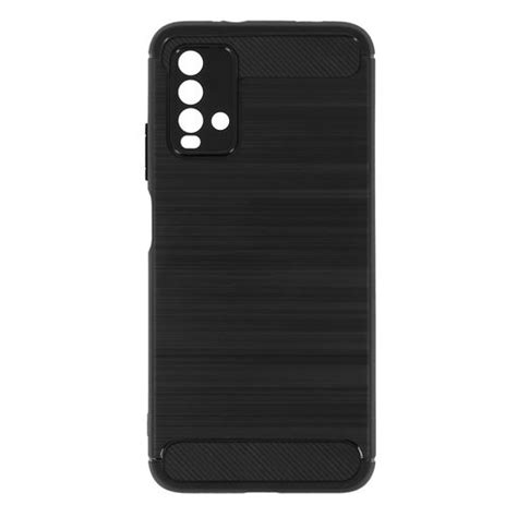 Funda Xiaomi Redmi T Silicona Efecto Aluminio Cepillado Negro Con