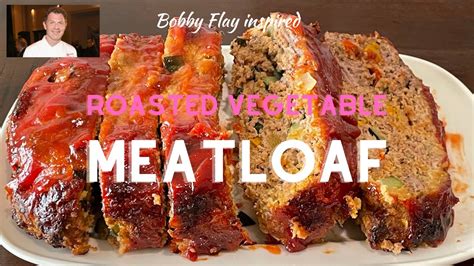 How To Make A Meatloaf Bobby Flay Inspired Roasted Vegetable With Balsamic Glaze Youtube