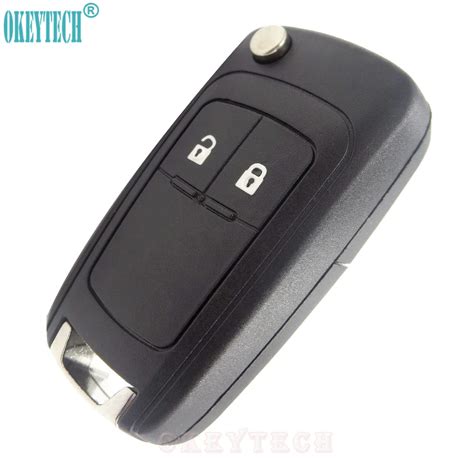 Okeytech Flip Key Folding Remote Buttons Car Key Fob Shell Case For