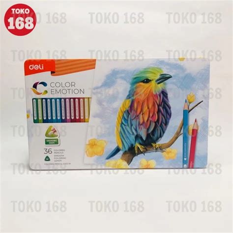 Jual DELI Colored Pencil 36 Colors Pensil Warna 36 Warna C00235 SET