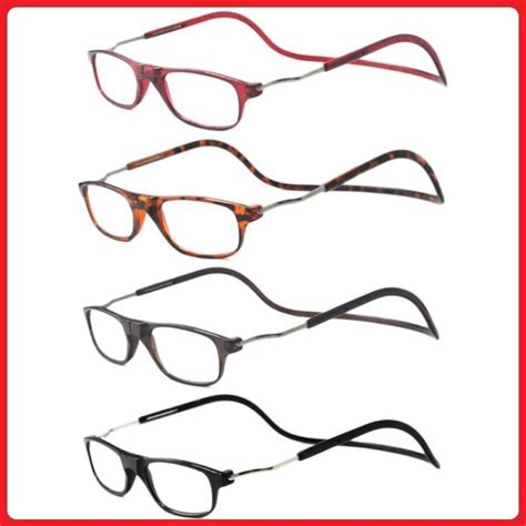 Click It Reading Glasses Magnetic Front Connect Eyeglasses Full Rim Foldable Ebay Reading