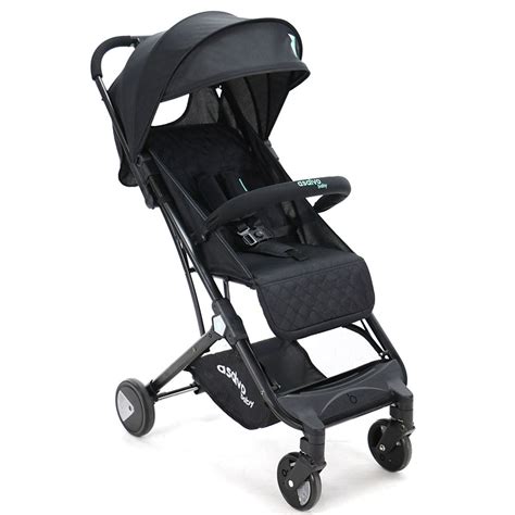 Asalvo Stroller Travel Black Aqua Babystore Ae