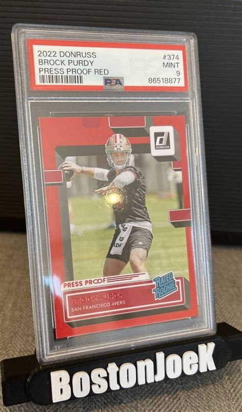 Brock Purdy Rated Rookie Red Press Proof Psa Panini Donruss