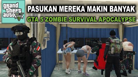 MEREKA BANGUN BASE BESAR GTA 5 ZOMBIE SURVIVAL APOCALYPSE 24 YouTube