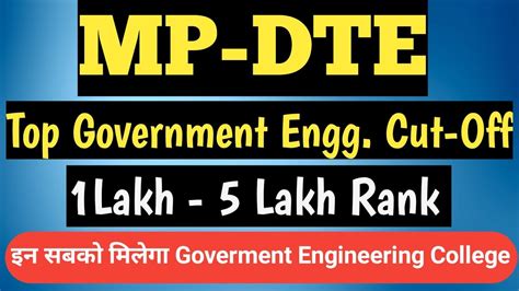 Top State Government Engg Colleges In Madhya Pradesh MP DTE Govt