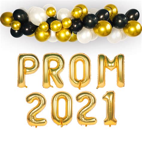 Buy Prom Balloons Gold Prom Banner Prom Decorations