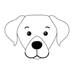 Diseño PNG Y SVG De Perro Cachorro Hocico Oreja Trazo Animal Para Camisetas