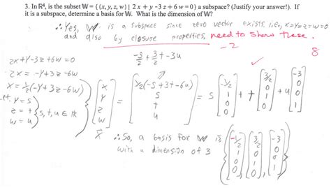 linear algebra - is the subset a subspace...closure properties ...