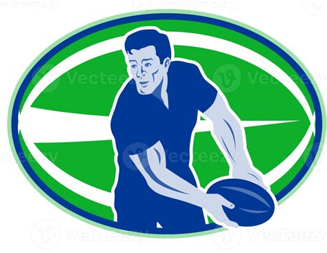 Rugby Player Passing Ball 12979643 Png