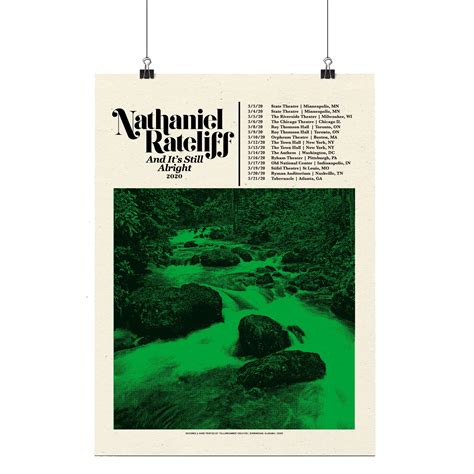 Nathaniel Rateliff 2020 Tour Poster – Yellowhammer Creative