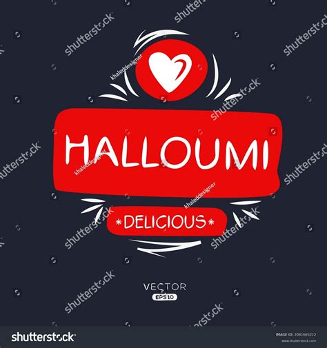 Creative Halloumi Logo Halloumi Cheese Vector Stock Vector Royalty