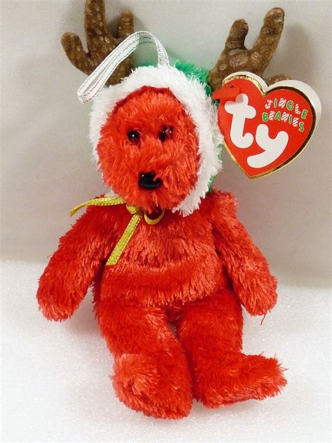 2002 TY Jingle Beanies Collection Holiday Teddy Bear MINI EBay