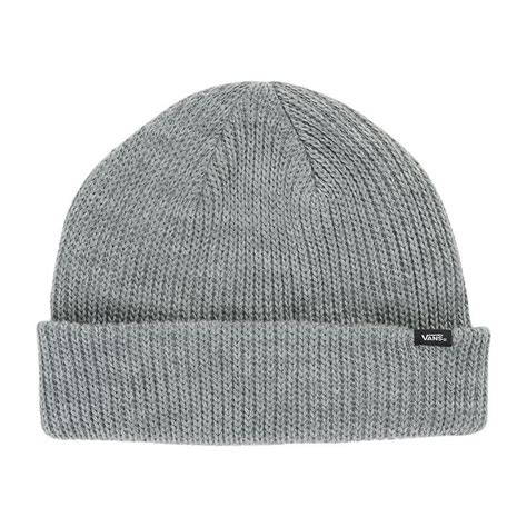 Vans Mens Core Basics Beanie Heather Grey Mens Beanies Mens