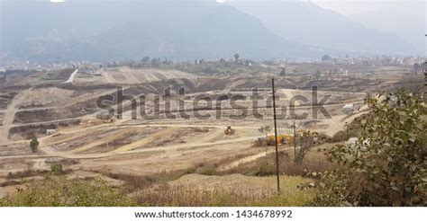 Cultivable Land Being Converted Into Building Stock Photo