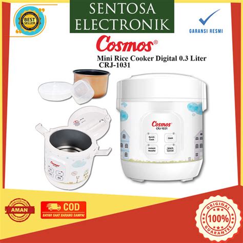 Jual Cosmos Crj Rice Cooker Digital Mini Liter Fungsi