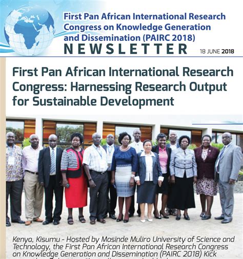 Newsletters First Pan African International Research Congress