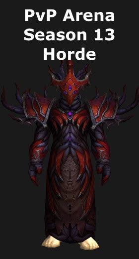 Transmogrification Warlock Pvp Arena Season Sets Wod World