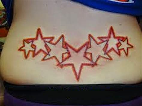 Lower Back Star Tattoos for Women | Half Sleeve Tattoos For Women