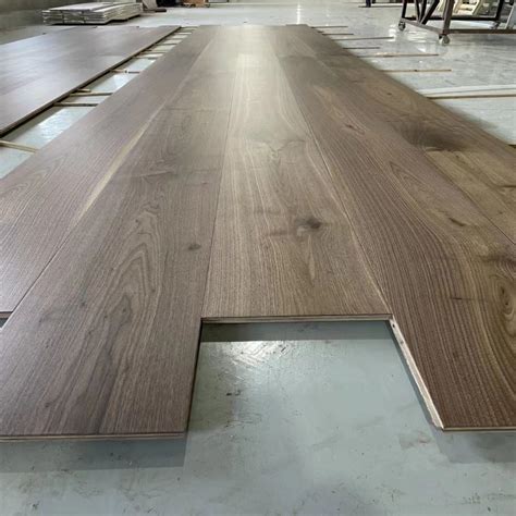 Mm Width Big Plank American Black Walnut Engineered Wood Flooring