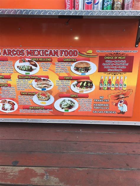 Menu At Los Arcos Mexican Food Restaurant Portland