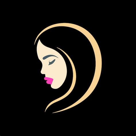 Premium Vector Line Art Beauty Woman Face Logo Design