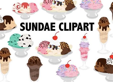 Ice Cream Sundae Clipart Banana Split Sundaes Ice Cream Shoppe Dessert