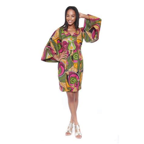 African Print Dress Ankara Dress Bell Sleeves By Myashomarket African