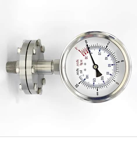 Inch Mm Diaphragm Seal Pressure Gauge To Bar To