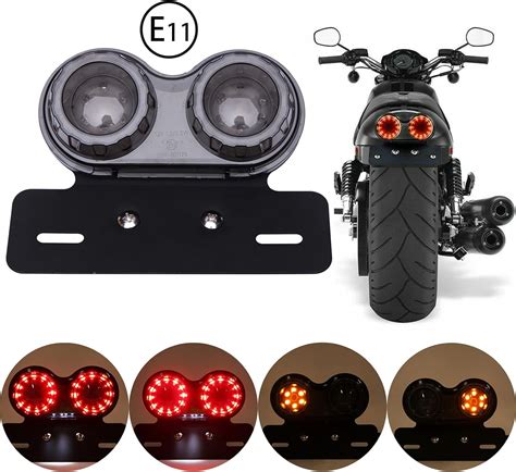 40 LED Motorcycle Tail Light Integrated Brake Light Turn Signal Driving