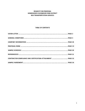 Fillable Online Request For Proposals Rfp And Contract Documents Fax