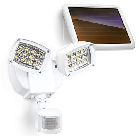 Home Zone Security Solar Flood Light Heavy Duty Metal Body 5700k Motion Sensor Security Light