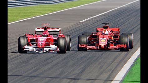 Ferrari F1 2018 Vs Ferrari F1 2006 Monza YouTube