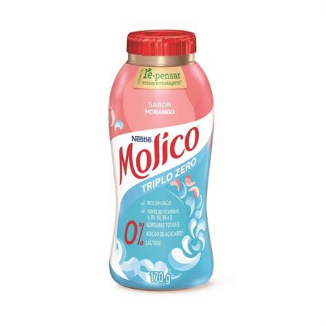 Iogurte Desnatado Nestl Molico Morango Zero Lactose G