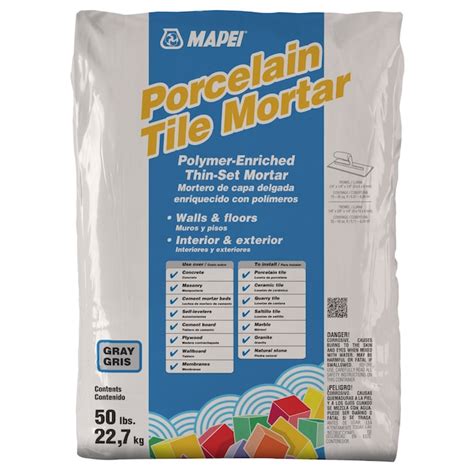 MAPEI Porcelain Gray Thinset Tile Mortar (50-lb) in the Mortar department at Lowes.com