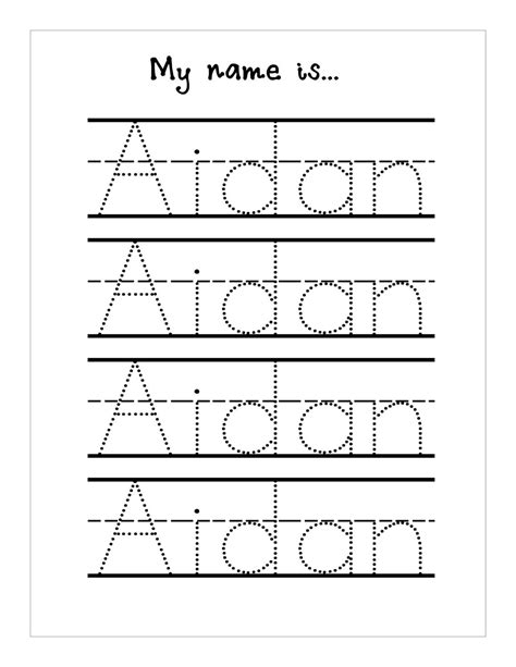 Practice Writing Name Sheets