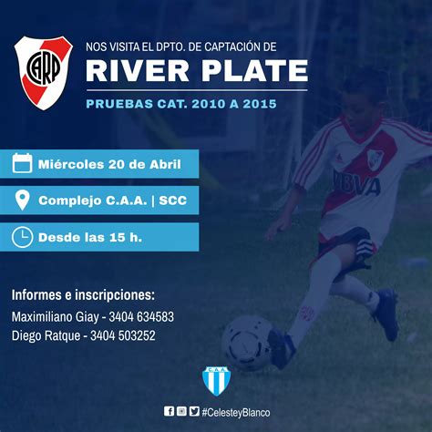 River Plate realizará una prueba de jugadores en Argentino