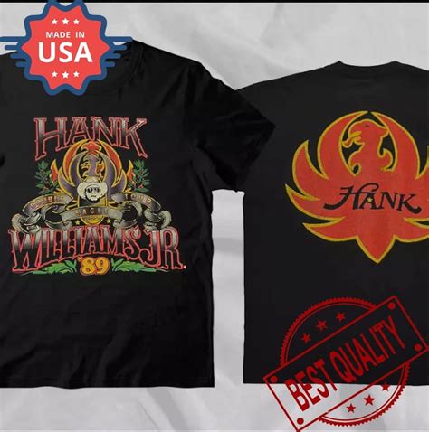 Vintage Hank Williams Jr Tour T Shirt Fans Shirt Mh Walmart