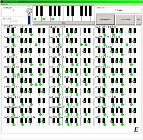 Piano Chord Diagram Generator