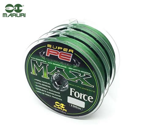 Linha Multifilamento Maruri Pe Max Force Mm Lbs Kg Metros