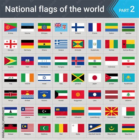 Flags Of The World Part Collection Of Flags Full Set Of National